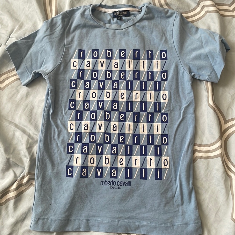 Roberto Cavalli boys tshirt sz 8